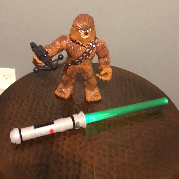 Star Wars Other - Star Wars Chewbacca and light saber